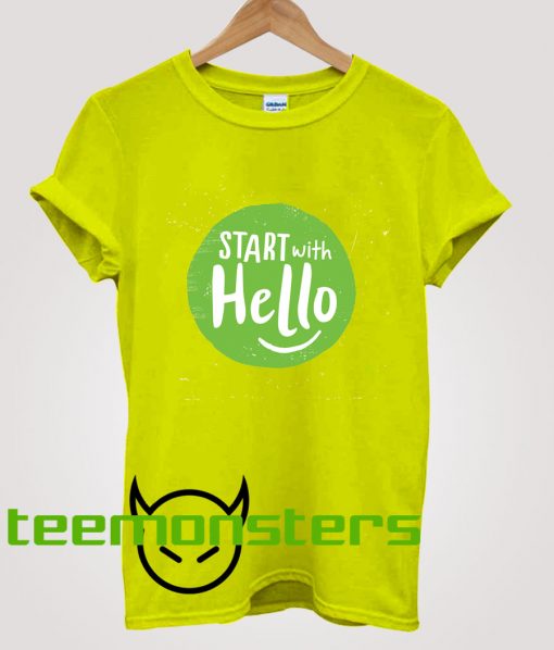 Start With Hello Sandy Promise T-Shirt