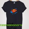 Superman Logo Ripped T-shirt