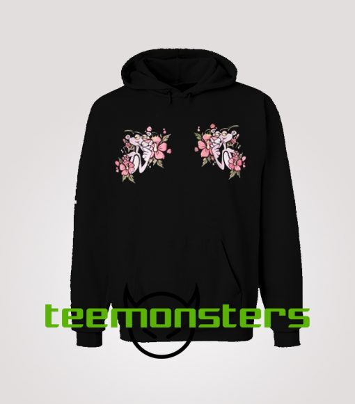 The Pink Panther Floral Hoodie
