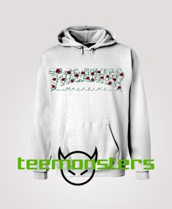 Thrasher Magazine Roses Logo Hoodie