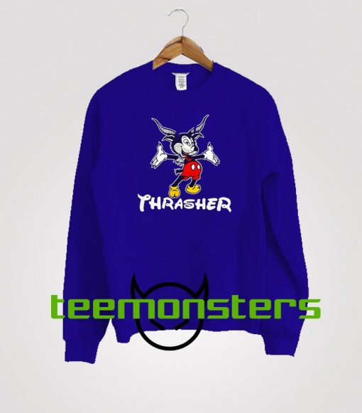 Thrasher Mickey Mouse Goat Sweatshirt