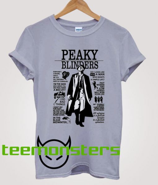 Tommy Shelby Quotes Peaky Blinders T-Shirt