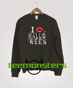 Vampire I Love Halloween Sweatshirt