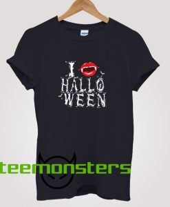 Vampire I Love Halloween T-Shirt