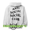 Anti Social Club ASSC Black Text Back Hoodie