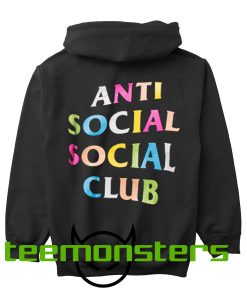 Anti Social Club ASSC Multicolor Back Hoodie