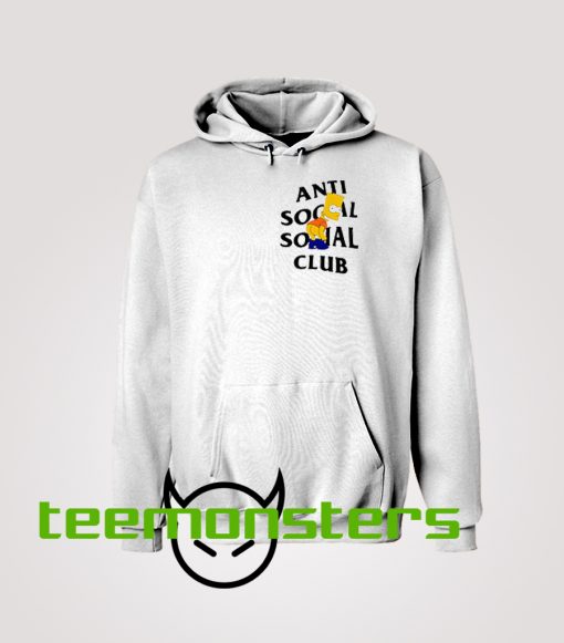 Anti Social Social Club x Bart Mooning Parody Hoodie