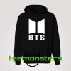 BTS White Logo Hoodie