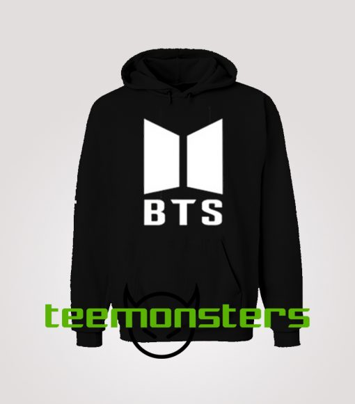 BTS White Logo Hoodie