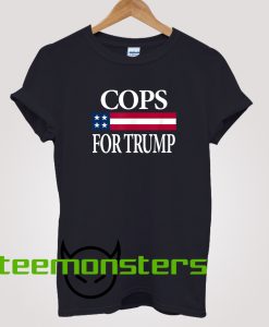 Cops For Trump Flag T-shirt