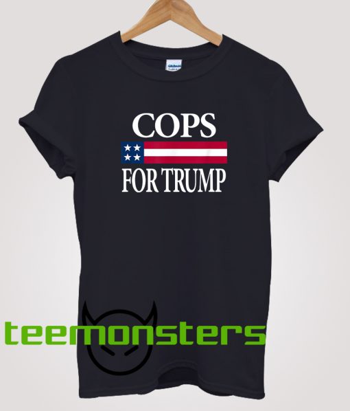 Cops For Trump Flag T-shirt