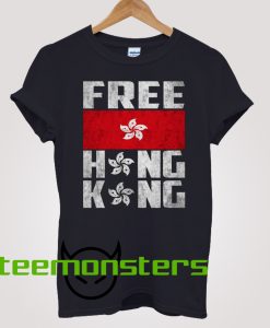 Free Hong Kong Now Flag T-shirt