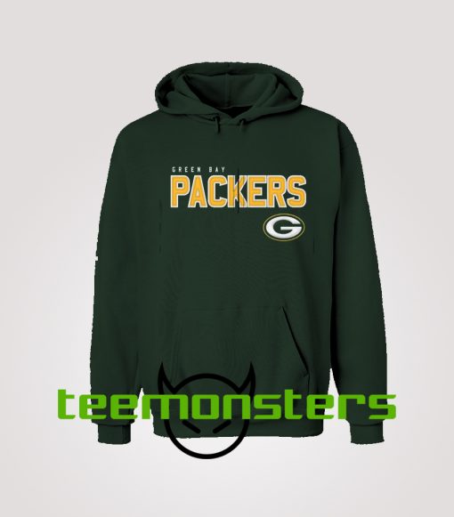 Green Bay Packers text Logo Hoodie