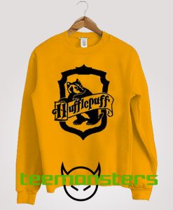 Hufflepuff Black Logo Sweatshirt