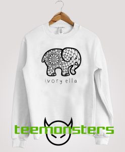 Ivory Ella Elephant Sweatshirt