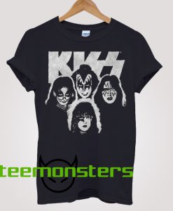 Kiss Band Black White T-shirt