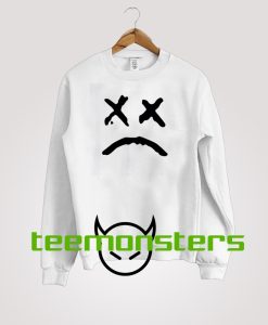 Lil Peep Sad Face Black Sweatshirt