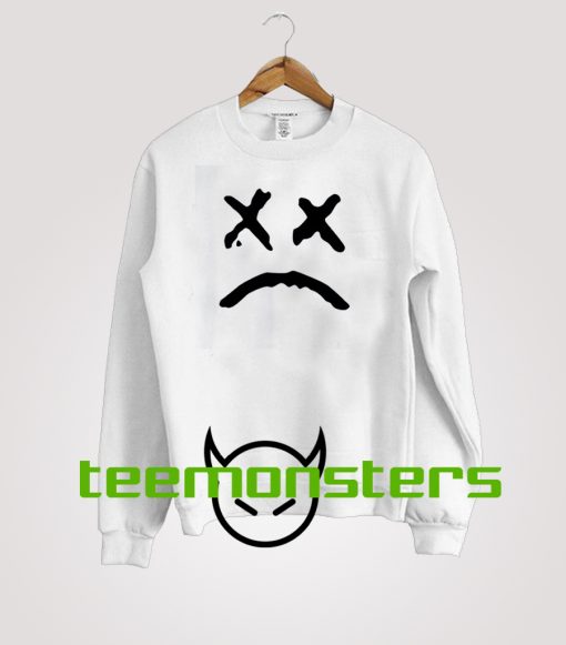 Lil Peep Sad Face Black Sweatshirt