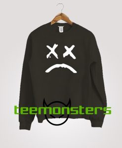 Lil Peep Sad Face White Sweatshirt