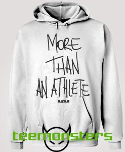 More Than An Athlete Black Text Hoodie