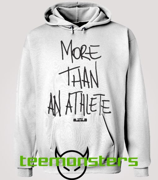 More Than An Athlete Black Text Hoodie