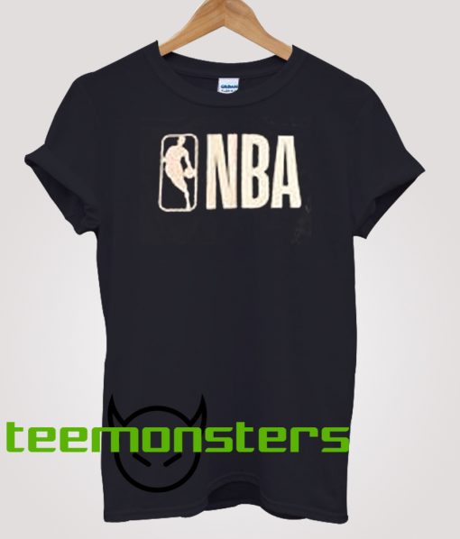 NBA white logo T-shirt