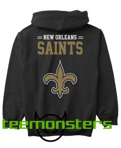 New Orleans Saint Logo Back Hoodie