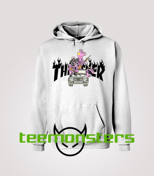 Peppa Pig Gangster Thrasher Hoodie