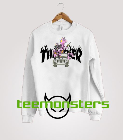 Peppa Pig Gangster Thrasher Sweatshirt