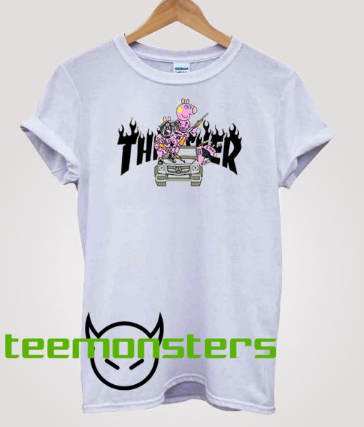 Peppa Pig Gangster Thrasher T-shirt