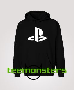 Play Station White Logo Hoodie