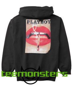 Playboy X Missguided Black Magazine Back Hoodie