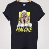 Post Malone Funny Face Art T-shirt