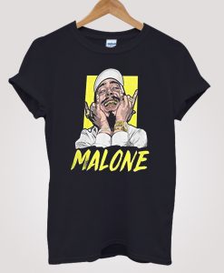 Post Malone Funny Face Art T-shirt