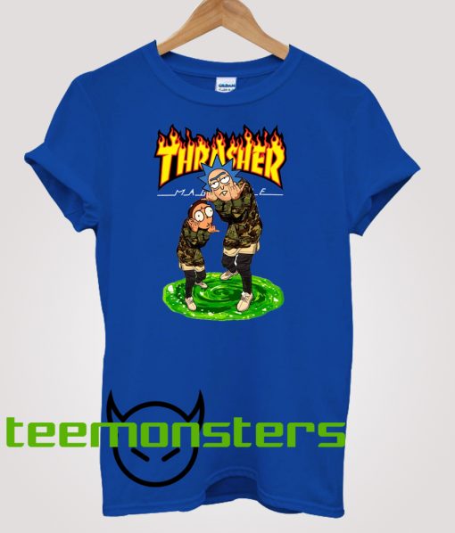 Rick Morty Thrasher T-shirt