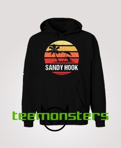 Sandy Hook Beach Retro Hoodie