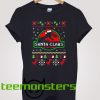 Santa Claws Jurassic Park Christmas T-Shirt