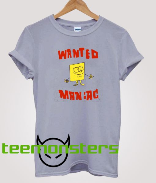 Spongebob Wanted Maniac T-shirt