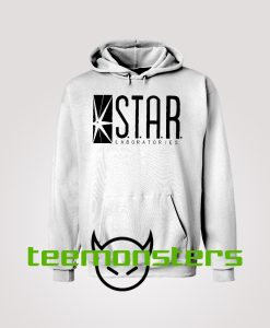 Star Lab Black Text Hoodie