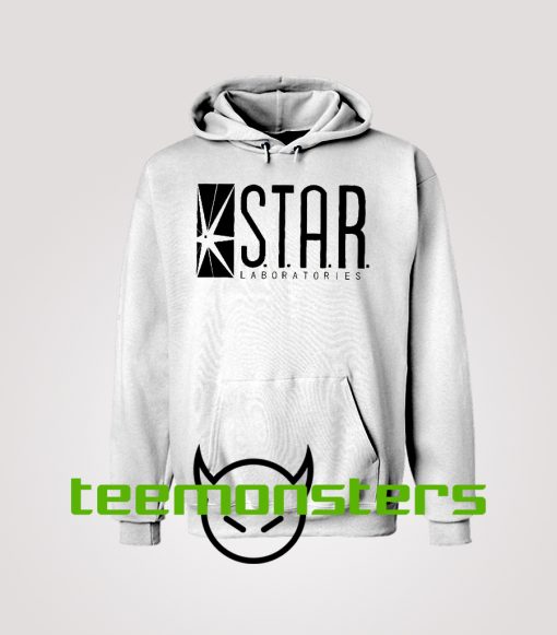 Star Lab Black Text Hoodie