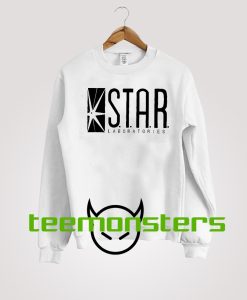 Star Lab Black Text Sweatshirt