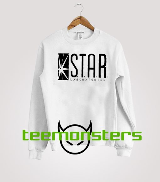 Star Lab Black Text Sweatshirt