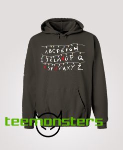 Stranger Things Run Alphabet Hoodie