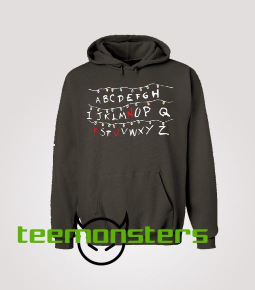 Stranger Things Run Alphabet Hoodie