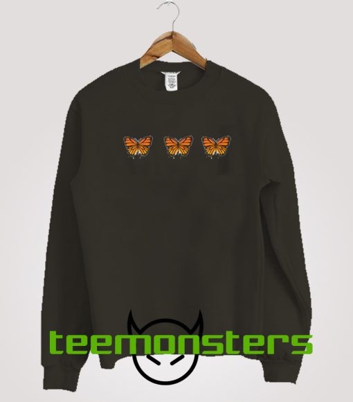 Three Butterfly Sweatshirt