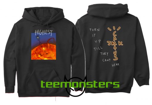 Travis Scott Hitr sun Front Back Hoodie