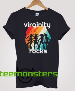 Virginity Rocks Retro T-shirt