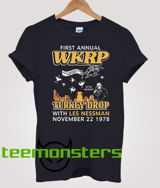 WKRP Turkey Drop First Annual T-shirt