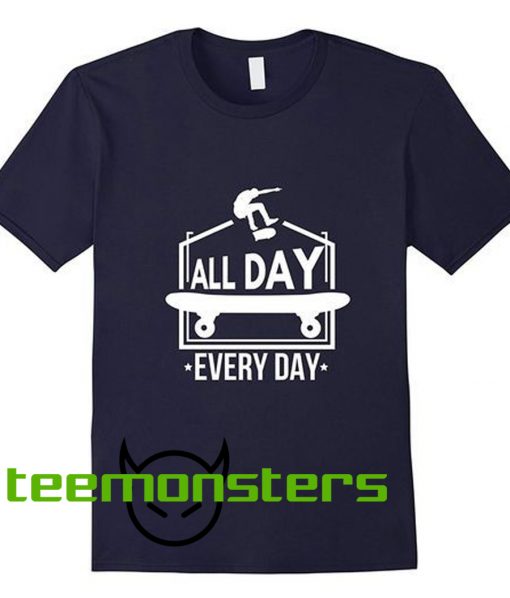 All Day Skateboard T-Shirt