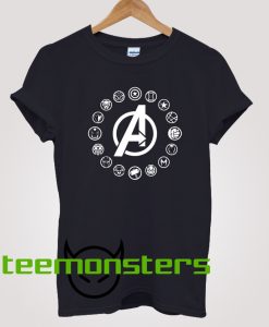 Avengers Members Symbols Endgame T-Shirt